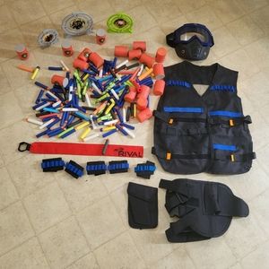 Nerf guns bullets, targets, and accessories